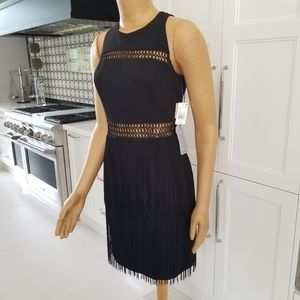Aidan Mattox fringe dress sz 10